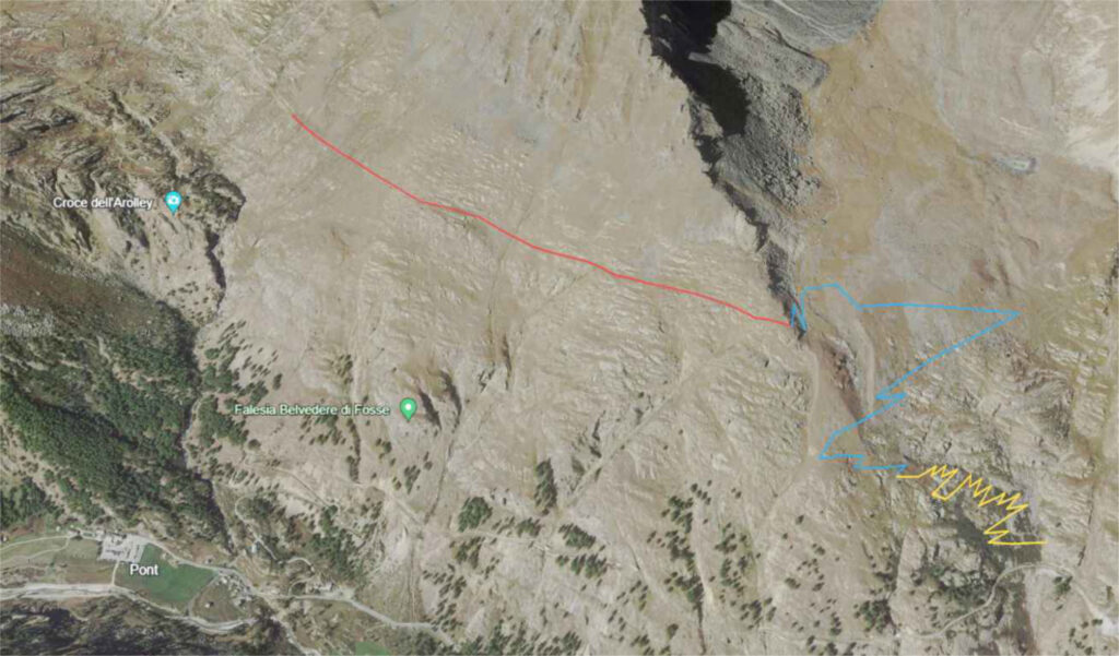 Aprile 2024 – Lavori di realizzazione di una pista per le e-bike di collegamento del rifugio città di Chivasso da Pont in comune di Valsavarenche